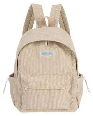 Zdjęcie produktu dla Plecik szkolny damski/dla dziewczynek, kolor beżowy, torba na laptopa, wymiary: 30x13x40 cm