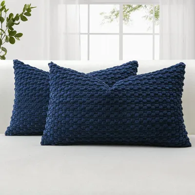 Produktbild von Set aus 2 weichen Kissenbezügen aus Cord, 40 x 60 cm
