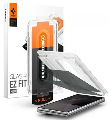 Zdjęcie produktu dla Spigen Glas.tR EZ Fit Pro HD Privacy, Samsung, Galaxy Z Fold 8 Ultra / Fold 7, Nietłukące, Odporny na zadrapania, Czarny, 2 szt.