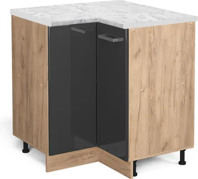 Immagine prodotto di Mobile ad angolo cucina Vicco R-Line Antracite lucido 75.6 cm PL Marmo, Model 46926