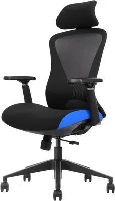 Produktbild von Ergonomischer Bürodrehstuhl mit Kopfteil & atmungsaktivem Mesh – Höhenverstellbar & langlebig