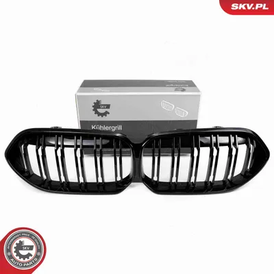 Produktbild von ESEN SKV 66SKV038 Kühlergrill Frontgrill für BMW 2 Gran Coupe (F44) Mitte Schwarz Glänzend