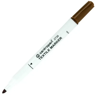 Obrázek produktu pro Centropen značkovač 2739 Textil hnědý