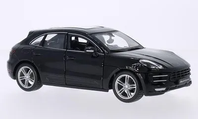 Produktbild von Bburago BBU18-21077BLACK - 1/24 - Porsche Macan Turbo, schwarz - Neu