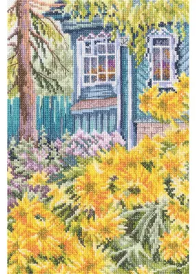 Zdjęcie produktu dla Zestaw do haftu krzyżykowego "Ciepło domu", wymiary 18x27 cm