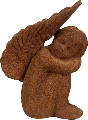 Productafbeelding van Clayre & Eef Decoratieve engel, bruin, 11x7x15 cm