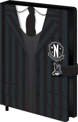 Image de Wednesday - Journal intime, Uniform, A5 PM8399 (Taille unique) (Noir)