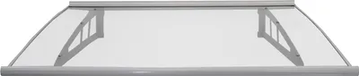 Produktbild von Vordach 145 x 100 cm Aluminium Türdach Türvordach Haustürvordach Pultvordach Überdachung