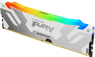 Obrázek produktu pro Kingston Technology FURY 16 GB 6400 MT/s DDR5 CL32 DIMM Renegade RGB White XMP, 16 GB, 1 x 16 GB, DDR5, 288-pin DIMM