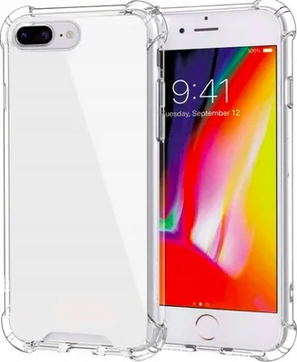 Obrázek produktu pro Pouzdro Pro Iphone 7 Proti Nárazům Zesílené Rohy Průhledné + Sklo