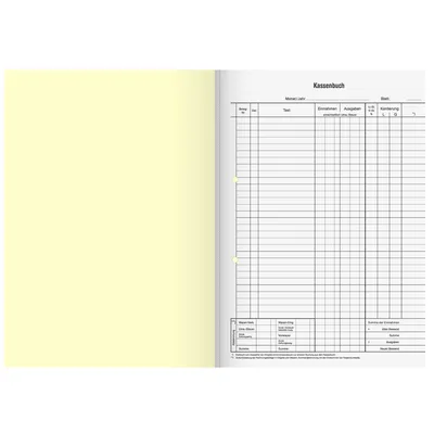 Produktbild von Kassenbuch Din A4 3758 Bruttoverbuchung zum Durchschreiben 2x50 Blatt