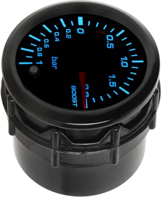 Produktbild von 2 Zoll 52 mm Turbo-Ladedruckanzeige mit Sensorzeiger, Typ 7-Farben-LED-Hintergrundbeleuchtung, universell für benzinmodifizierte Autos