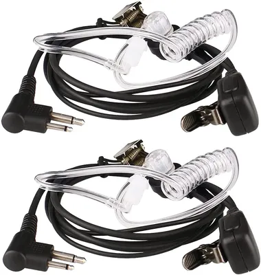 Immagine prodotto di Retevis M001 Cuffia radio ricetrasmittente con copriauricolari a 2 pin con tubo acustico (2 pz.)