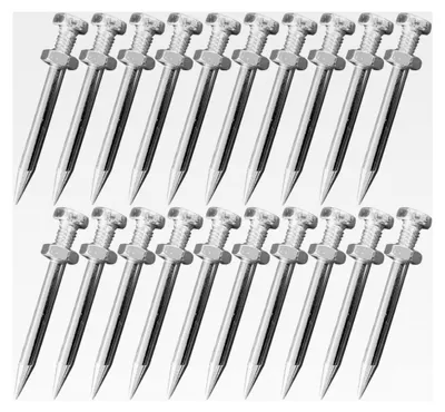 Produktbild von 20 Stück Belüfterwerkzeug Metallpfähle 5,8 cm Rasenlüftungsschuhspikes für Rasenpflege und Gartenarbeit