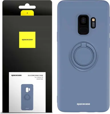 Produktbild von Spacecase Silikon Ring Galaxy S9 blau