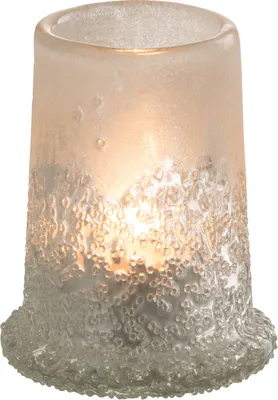 Produktbild von J-Line Teelichthalter Zucker Glas Weiß Small