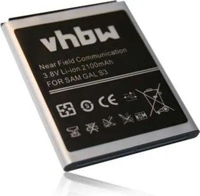 Produktbild von vhbw Akku Ersatz für Samsung EB-L1G6LLA, EB585158LP, EB-L1G6LLAGSTA, EB-L1G6LLK für Handy Smartphone Telefon (2100 mAh, 3,8 V, Li-Ion) mit NFC