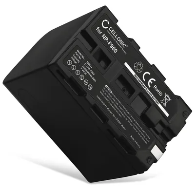 Produktbild von CELLONIC 1x Akku für Kamera Kompatibel mit Z Cam E2, Kompatibel mit Sony HDR-FX1000E, HDR-FX7E, NP-F970 - (6600mAh, 7.4V)