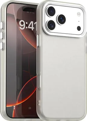 Immagine prodotto di Custodia per iPhone 17 Pro Max, sottile custodia semi-trasparente opaca antiurto Bianco