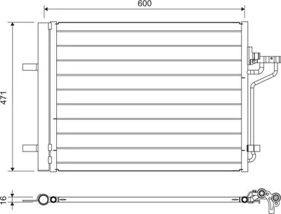 Produktbild von VALEO 814390 Kondensator Klimaanlage Klimakondensator für FORD FOCUS III Turnier +Trockner