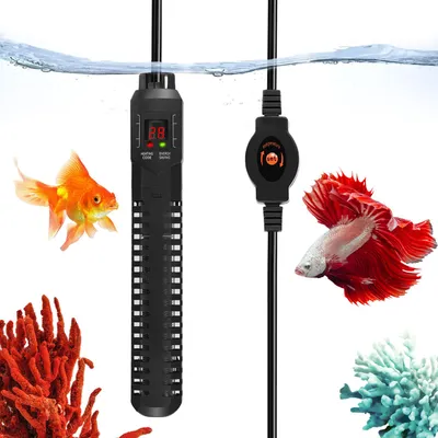 Produktbild von Aquarium Heizer - 500 W Regelheizer - Einstellbare Temperatur - LED Digitalanzeige - Überhitzungsschutz - Für 50–400 l Aquarien - EU Stecker - Schwarz