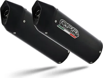 Produktbild von GPR genehmigte Auspuffendrohre und schwarzer Furore-Katalysator für Suzuki SV 1000/S