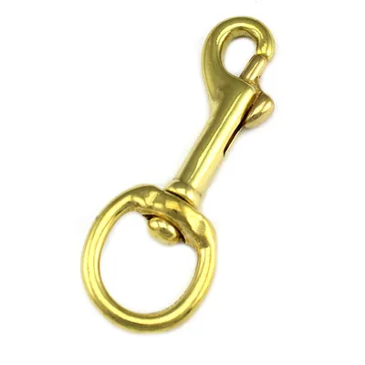 Produktbild von Bolzenkarabiner 81 x 30mm 3/4" Zoll Rein Messing Karabiner