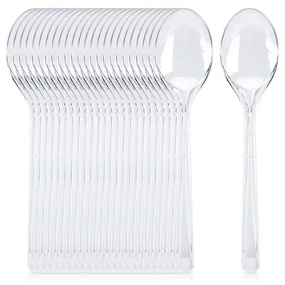 Obrázek produktu pro Plastové lžičky pro opakované použití, 17,5 cm, sada 25 kusů