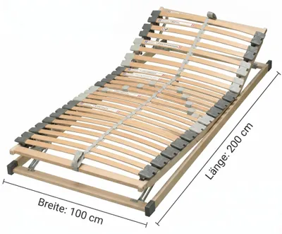 Produktbild von Lattenrost Kopf-und Fußteil verstellbar Lattenrahmen 100x200 #3200