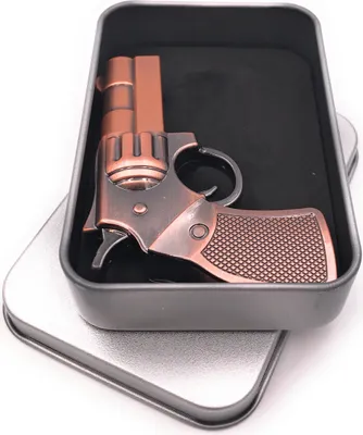Produktbild von Onwomania Pistole Revolver bronze USB Stick in Alu Geschenkbox 8 GB USB 2.0