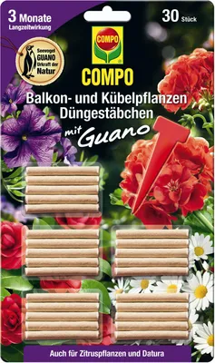 Produktbild von COMPO Düngestäbchen plus Guano f. Balkonpflanzen