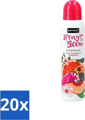 Produktbild von Sence - Floral & Grapefruit - Deodorant - Frisch & Fruchtig - 150 ml - Vorteilspack - 20 Stücke