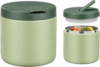 Thermobecher 560 ml Edelstahl auslaufsicher grün