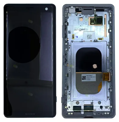 Produktbild von Sony Display LCD mit Rahmen für 1315-5027 Xperia XZ3 Reparatur Weiß Silber Neu