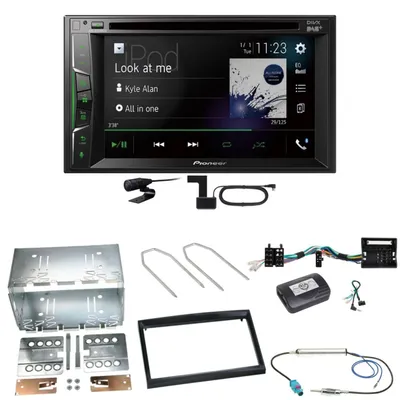 Produktbild von Pioneer AVH-A3200DAB Bluetooth DAB Einbauset für Citroen C2 C3 Berlingo Jumpy