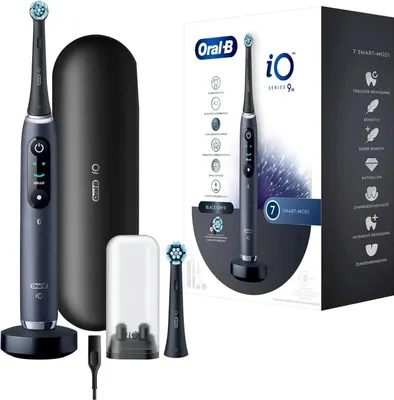 Productafbeelding van Oral-B iO Serie 9N, zwarte uitvoering (Onyx), modelnummer JAS22