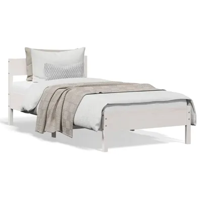 Immagine prodotto di vidaXL Letto in legno massiccio senza materasso bianco 100x200 cm in legno di pino