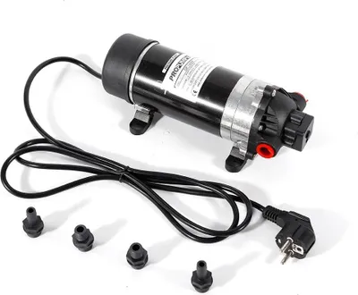 Produktbild von Wasserpumpe - Selbstansaugende Membranpumpe - 220V Elektrisch - 160 PSI 11 Bar Druck - Für Caravan Und Wohnmobil - Für Gartenbewässerung