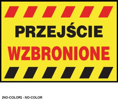 Zdjęcie produktu dla Z-TB15 - Tablice budowlane „Przejście wzbronione” - 250x350