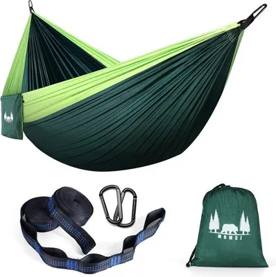 Image de Hamac d'extérieur vert pour le camping et la détente