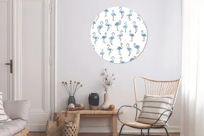 Produktbild von MuchoWow® - Wand-Kreis - Wohnzimmer - Bild - Runde - Wanddeko - Dibond - Kunstdrucke
