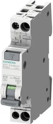 Obrázok produktu pre Siemens 5SV13167KK10 Prúdový chránič/prúdový istič 2-pólový 10 A 0,03 A 230 V (5SV13167KK10)
