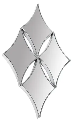 Wandspiegel mit Metallrahmen, silber, 6 x 54 x 89 cm