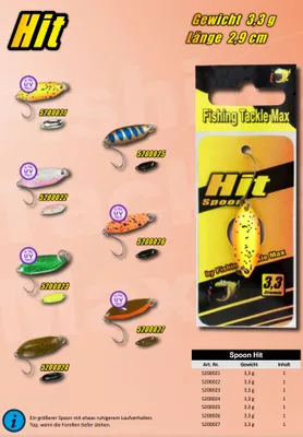 Produktbild von FTM Spoon Hit Blinker 3,3g - Forellenblinker, Farbe:orange camo