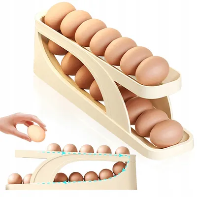 Produktbild von Organizér Na Vajcia Do Chladničky 33cm Nádoba Skladovanie 12-14 Vajec Hrubý Materiál Úspora Miesta