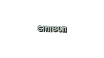 Image de Schriftzug Simson Weiss/Silber Fuer Tank
