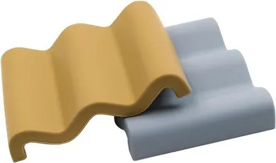 Produktbild von Silikon-Seifenschalen-Set, grau/grün, 2-teilig, milieufreundlich