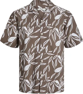 Obrázok produktu pre Jack & Jones Summer Leaf košeľa s krátkym rukávom hnedá L muž hnedá L
