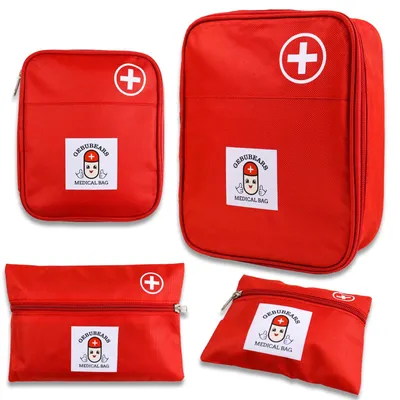Produktbild von DRADERCH 4 Stück Medikamententasche Reiseapotheke,Medizin Tasche