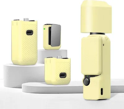 Image de Pour DJI OSMO Pocket 3 6-en-1 Kit de protection en silicone TPU Cover (jaune)
